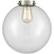 Franklin Restoration Beacon 1 Light 10 inch Brushed Satin Nickel Mini Pendant Ceiling Light in Incandescent, Clear, Franklin Restoration